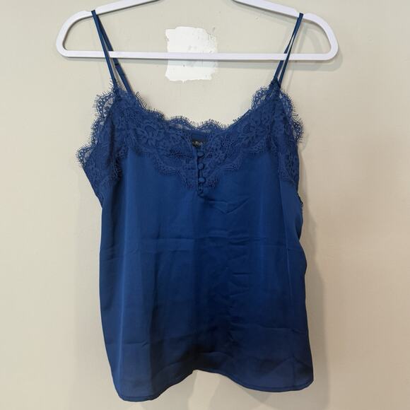 Y2K Abercrombie & Fitch Lace Trim Cami Spaghetti Strap Tank Top Medium Xx1366 - Picture 1 of 7